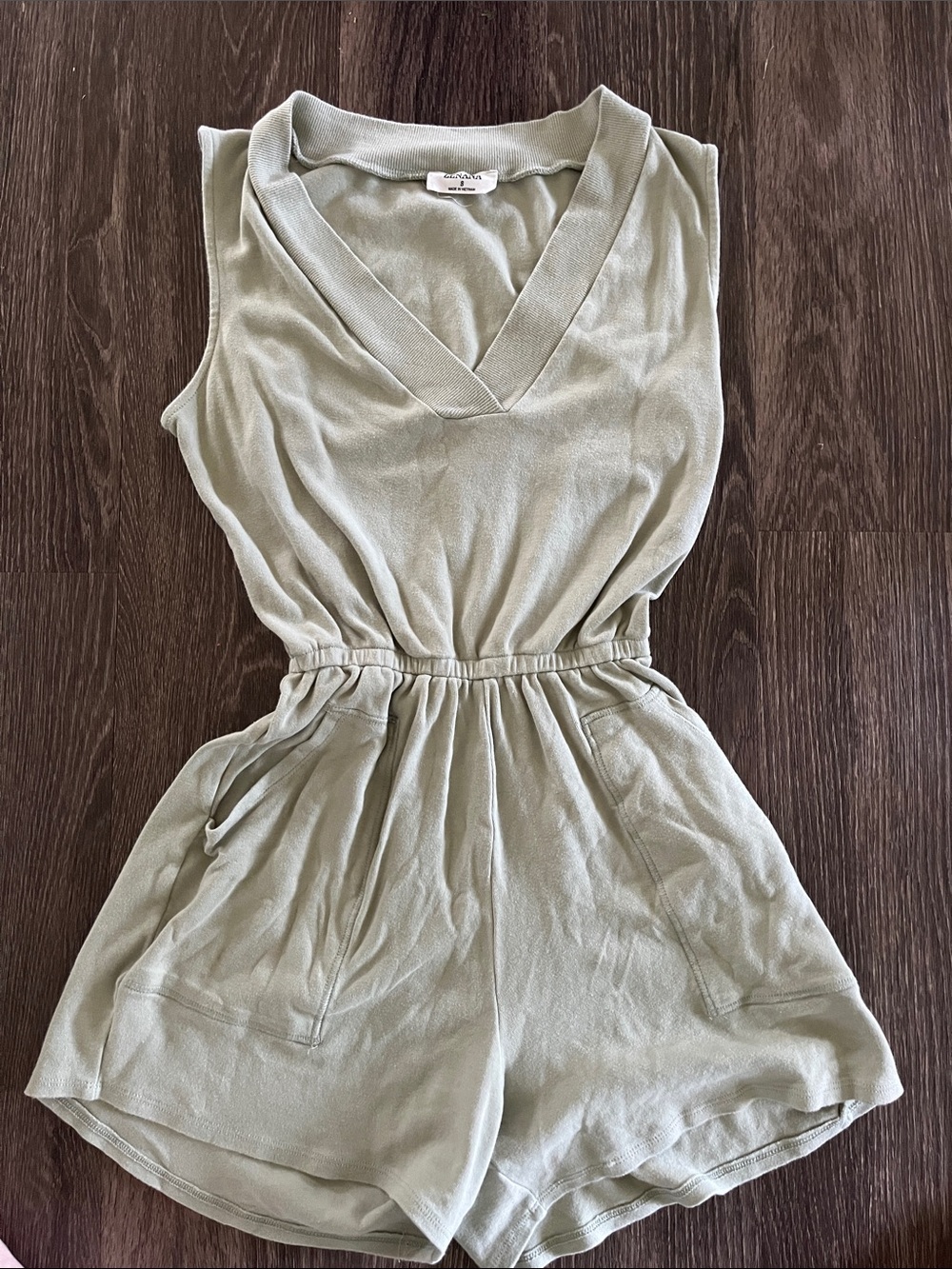 Sage green Zenana small romper